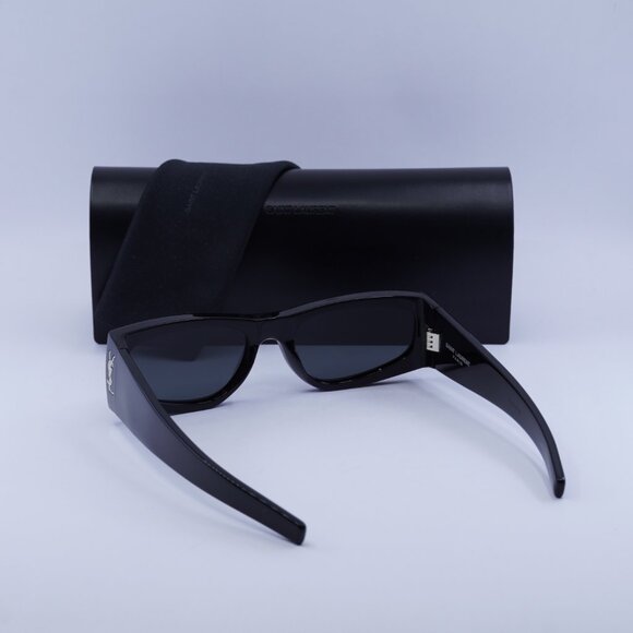 Saint Laurent SLM140 001 Rectangle Sunglasses - Black